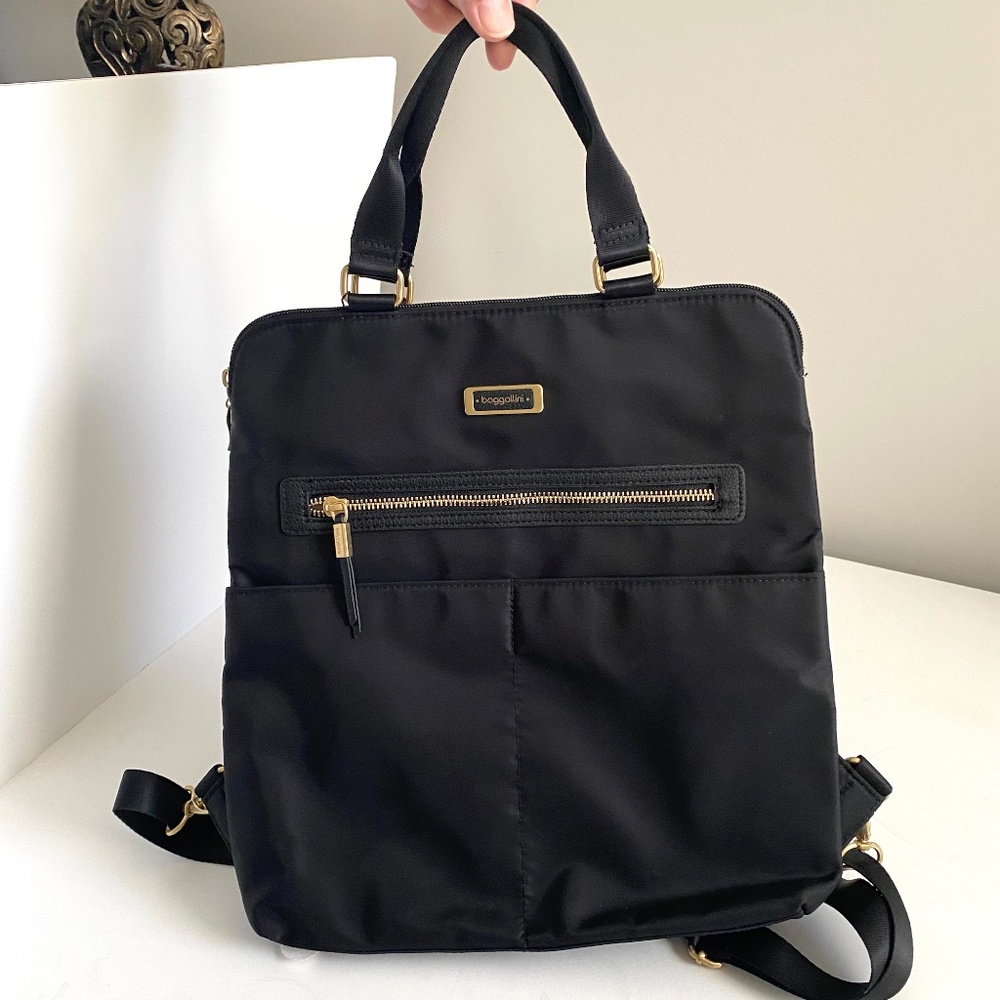 Baggallini Jessica Convertible Tote Backpack With RFI protection - NWT